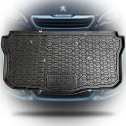 Автомобільний килимок в багажник Peugeot 108 2014 - бортик 3-5 см Поліуретан (Avto-Gumm)
