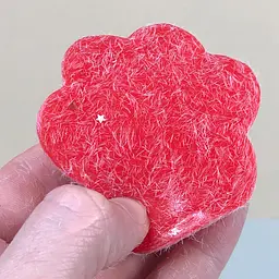 Сквіш антістрес UFT Squish Cat Paw Fluffy 7 Пухнаста лапка Red  - мініатюра 3