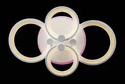 Люстра стельова LED Splendid Ray LK237/2+2, 160W, білий, з пультом, сучасний стиль - мініатюра 7