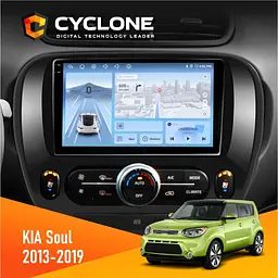 Штатна магнітола KIA Soul 2013-2019 Cyclone C9-012 4x64, DSP, 4G Cyclone (НФ-00007916)