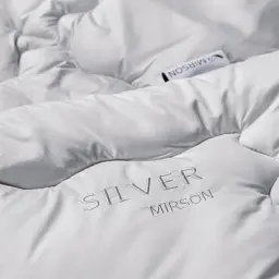 Ковдра шовкова Зима MirSon Silver Cloud 110х140 см сіра (2200010356519) - мініатюра 2
