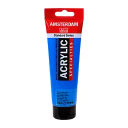 Фарба акрилова Amsterdam 834, Синій металік 120 мл