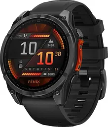 Смарт-годинник Garmin Fenix 8 47mm AMOLED Slate Gray with Black Silicone Band (010-02904-00/09) - мініатюра 2