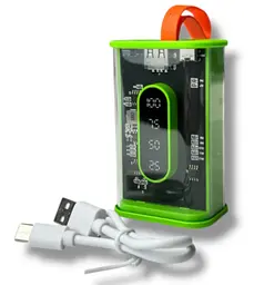Портативний повербанк No Brand Power Bank 10000 mAh Зелений (2104618812) - мініатюра 5