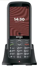 Телефон Ergo R351 кнопковий із підставкою - док-станцією чорний - мініатюра 2