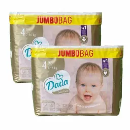 Підгузки Dada Extra Care Jumbo Bag Розмір 4 Junior (7-16 кг),164 шт