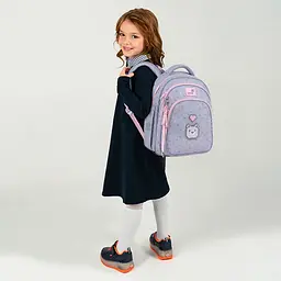 Рюкзак для початкової школи Kite Education 763S Pixel Love Сірий (K26-763S-1) - мініатюра 16