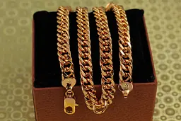 Цепь Xuping Jewelry кобра 50 см 9 мм золотистая