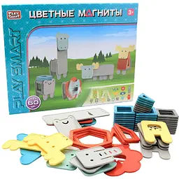 Конструктор Play Smart 2469 Магнітний - Тварини 60 елементів - мініатюра 2
