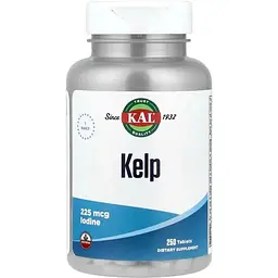 Амінокислота Kelp Iodine 225 mcg, 250 таблеток KAL vit0004007