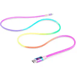 Дата кабель USB-C to Lightning 1.0m MFI Rainbow REAL-EL (EL123500054) - мініатюра 2