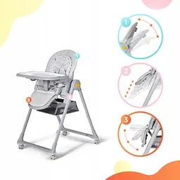 Стільчик для годування 2в1 KiderKraft LASTREE Grey - мініатюра 8