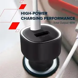 Зарядний пристрій Canyon 1xUSB + 1xUSB-C PD48W black (CNE-CCABR3AC) - мініатюра 7