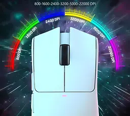 Миша бездротова ігрова Attack Shark X11 PAW3311 22000 DPI 2,4G+Bluetooth White - мініатюра 7