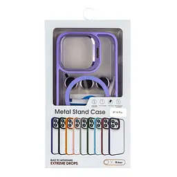 Чохол із підставкою MagSafe TPU PC Metal Stand Case Apple iPhone 14 Pro Purple - мініатюра 5
