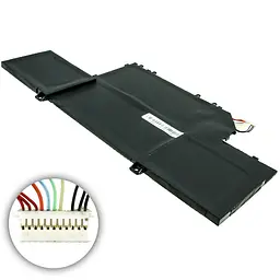 Акумулятор для ноутбука Xiaomi R10B01W (Mi Book Air 12.5) 7.6V 4866 mAh 37Wh Black - мініатюра 2