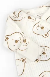 Чоловічок на кнопках Bear on Milk для новонароджених з малою вагою інтерлок - мініатюра 3