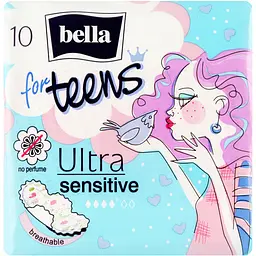 Гігієнічні прокладки Bella for Teens Ultra Sensitive 10 шт. - мініатюра 3