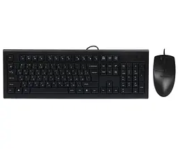 Комплект (Клавіатура та миша) A4Tech KRS-8520D USB Black (KRS-8520D Black) - мініатюра 1