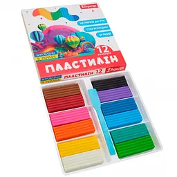 Пластилін 1 Вересня Classic 12 кольорів 240 г  (540671) - мініатюра 2