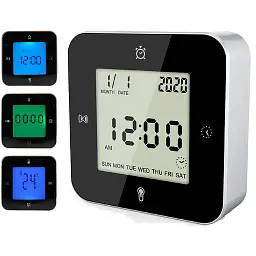 Годинник настільний Technoline WT344 Black/Silver (WT344) - мініатюра 4