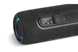 Колонка портативна 2.0 Real-El X-715 Black, 2 x 5 Вт, пластиковий корпус, Bluetooth, USB-А/USB-C, AUX, RGB підсвічування, живлення від акумулятора (EL121600027) - мініатюра 5