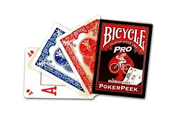 Карти гральні United States Playing Card Company Bicycle Pro PokerPeek (red) (01456-1) - мініатюра 4