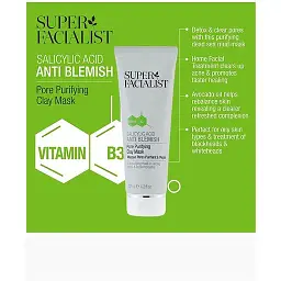 Super Facialist Маска глиняна із саліциловою кислотою д/очищення обличчя, 125мл - мініатюра 3