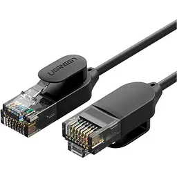 Патч-корд Ugreen NW122 CAT 6A Pure Copper Ethernet Cable OD2.8 1.5m Black (70333) [111839]