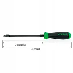 Рукоятка з гнучким валом 1/4" Toptul CASP0829 - мініатюра 2