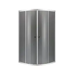 Душова кабіна без піддону Mixxus Plain SC01-90x90x185-GR хром сіре тоноване скло 4 мм MI6900, Хром, Універсальна, тонований, хром