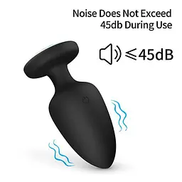 Анальна пробка з вібрацією та підсвічуванням 10X Light Up Rechargeable Anal Plug K000752 - мініатюра 6