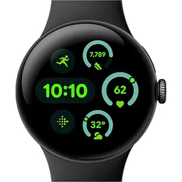Смарт-годинник Google Pixel Watch 3 45mm LTE Black Aluminum Case/Obsidian Active Band [162936] - мініатюра 2
