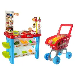 Дитячий ігровий набір магазин 668-22 з кошиком продуктів