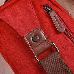 Стильна плечова сумка для чоловіків із щільного текстилю Vintage 16х29х8 см sum0028938 - мініатюра 10
