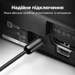 Оптический аудиокабель UGREEN AV122 1,5 м тослинк Toslink штекер на Toslink штекер S/PDIF с фиксаторами штекеров чёрный (70891) - миниатюра 4