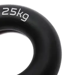 Еспандер кистьовий силіконовий PowerPlay PP-4324 Hand Grip Ring Hard 25 кг Чорний (PP_4324_25kg) - мініатюра 4