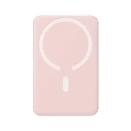 Магнітний портативний павербанк Baseus Magnetic 20 W 10000 mAh з бездротовою зарядкою для iPhone рожевий