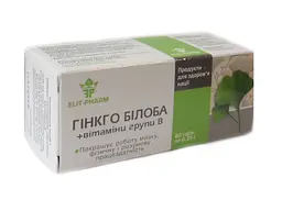 Гінкго білоба Elit-Pharm з вітамінами групи В 80 таблеток