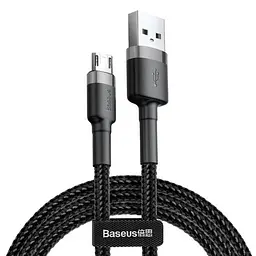 Кабель Baseus Cafule Cable USB to MicroUSB 2A 3m CAMKLF-HG1 Black-Grey