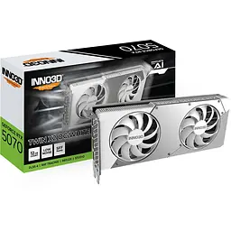 Відеокарта Inno3D RTX 5070 12GB TWIN X2 OC WHITE (N50702-12D7X-195064W) (GDDR7, 192 bit, ) - мініатюра 3