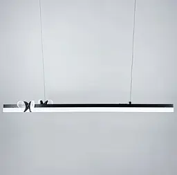Світлодіодна видовжена люстра із метеликами в чорному корпусі Line.F C 18-1000 BK - мініатюра 3