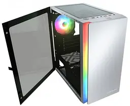 Корпус Cougar Purity RGB White, без БЖ, Micro ATX / Mini ITX, USB 3.0 x2, USB 2.0 x1, RGB підсвічування, 1x120 ARGB, загартоване скло, 200x392x360 мм - мініатюра 4