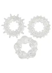 Набір ерекційних кілець You2Toys Stardust Rings 3 шт. прозорий - мініатюра 2