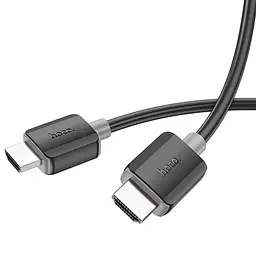 Дата кабель Hoco US08 HDTV 2.0 male to male 4K HD (3m) Black - мініатюра 4