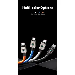 Кабель Usams US-SJ684 USB-C to USB-C 100W 1.2m Orange (SJ684USB04) [153993] - мініатюра 4