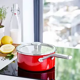 Ківш KitchenAid Steel Core з кришкою 18 см 2 л червоний (CC003264-001) - мініатюра 4