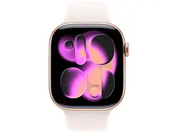 Смарт-годинник Apple Watch Series 11 GPS + Cellular 42mm Rose Gold Aluminium Case with Light Blush Sport Band M/L (MF8F4) - мініатюра 2