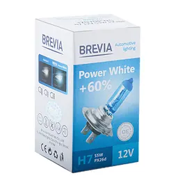 Галогенова лампа Brevia H7 12V 55W PX26d Power White +60% 4300K CP(12070PWC)