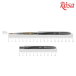 Пензель мікс соболь-синтетика круглий TRAVEL BRUSH LAKE 178 №2 коротка ручка ROSA